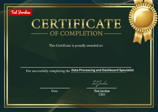Data Processing and Dashboard Specialist
