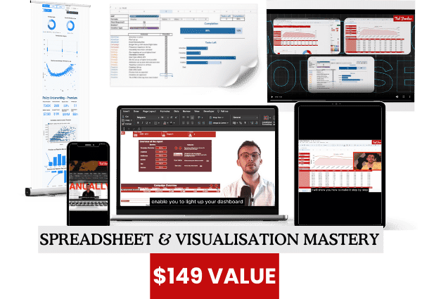 Spreadsheet and Visualisation Mastery course