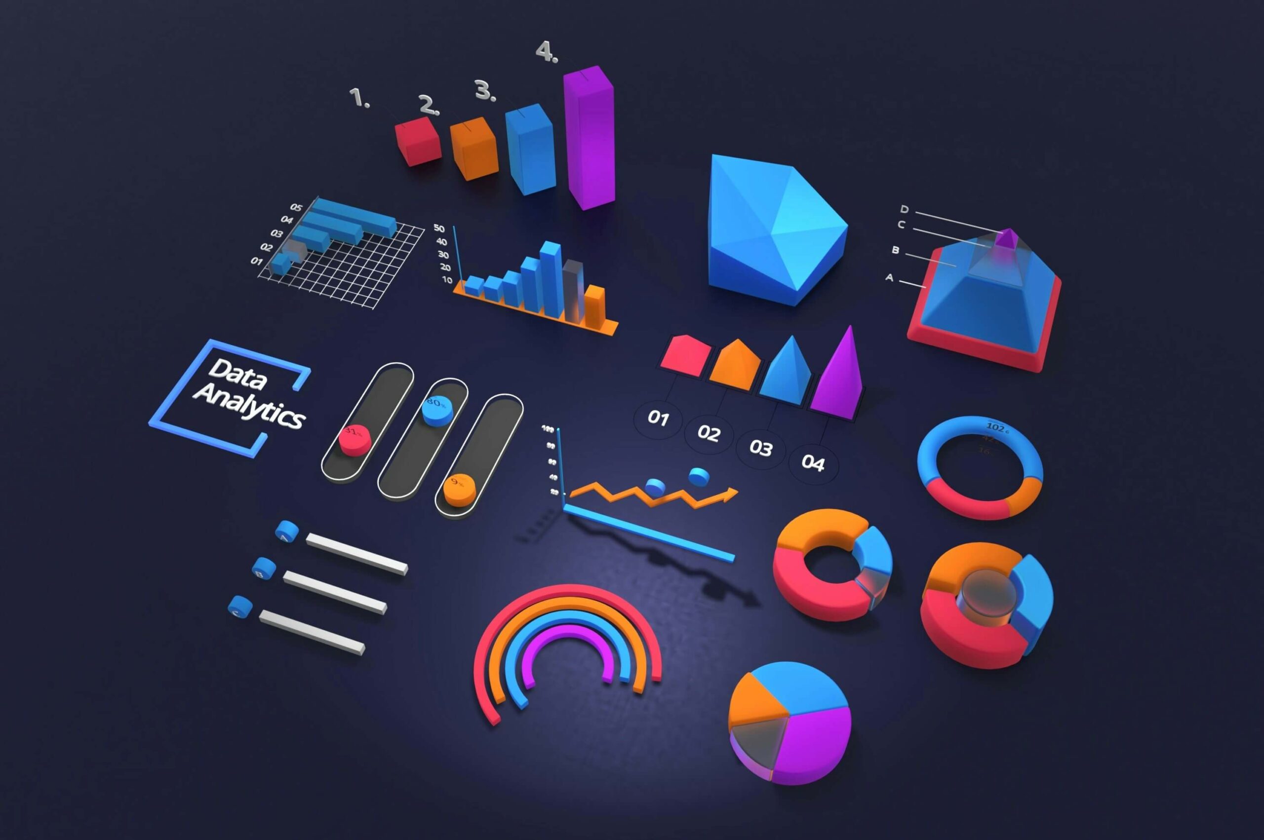 Data analytics and DMP illustration.